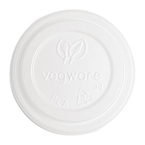 Vegware 62 Series CPLA Hot Content Cup Lid (Pack 2000)