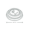 Vegware 62 Series CPLA Hot Content Cup Lid (Pack 2000)