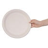 Fiesta Green Fiesta Kompostowalne okrągłe talerze z trzciny cukrowej, kolor naturalny, 260 mm (50 szt.)