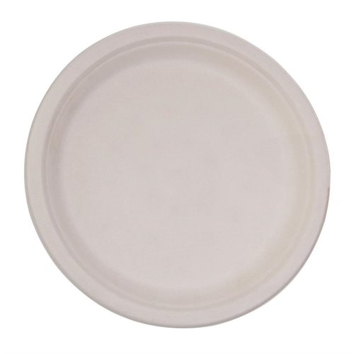 Fiesta Green Fiesta Compostable Bagasse Round Plates Natural Colour 260mm (Pack of 50) Fiesta Green Fiesta Compostable Bagasse Round Plates Natural Colour 260mm (Pack of 50)