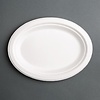 Fiesta Green Fiesta Compostable Bagasse Oval Plates 198mm (Pack of 50)