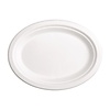 Fiesta Green Fiesta Compostable Bagasse Oval Plates 198mm (Pack of 50)