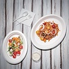 Fiesta Green Fiesta Compostable Bagasse Oval Plates 198mm (Pack of 50)