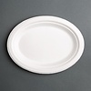Fiesta Green Fiesta Compostable Bagasse Oval Plates 198mm (Pack of 50)