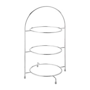 Utopia Chromowany trzypoziomowy stojak na ciasto 270 mm Utopia Chromowany trzypoziomowy stojak na ciasto 270 mm