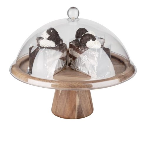 Olympia Acacia Cake Stand 305(Ø) x 127(H)mm Olympia Acacia Cake Stand 305(Ø) x 127(H)mm