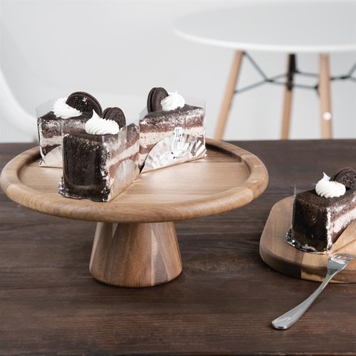 Olympia Acacia Cake Stand 305(Ø) x 127(H)mm Olympia Acacia Cake Stand 305(Ø) x 127(H)mm