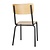 Bolero Cantina Side Chairs with Wooden Seat Pad and Backrest Metallic Grey (Pack of 4)