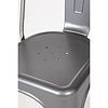Bolero Bistro Steel Side Chairs Gun Metal Grey (Pack of 4)