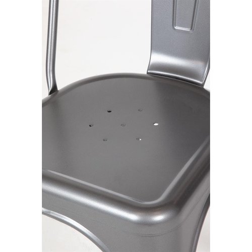 Bolero Krzesło stalowe, szare (4 szt.) Bolero Krzesło stalowe, szare (4 szt.)