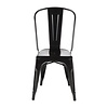 Bolero Bistro Steel Side Chairs Black (Pack of 4)