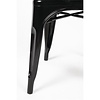 Bolero Bistro Steel Side Chairs Black (Pack of 4)