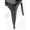Bolero Bistro Steel Side Chairs Black (Pack of 4)