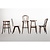 Fameg Bentwood Bistro Side Chairs Walnut Finish (Pack of 2)