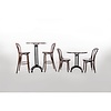 Fameg Bentwood Bistro Side Chairs Walnut Finish (Pack of 2)