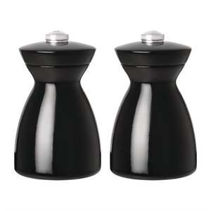 Olympia Zestaw młynków do soli i pieprzu z ciemnego drewna (h)115mm Olympia Zestaw młynków do soli i pieprzu z ciemnego drewna (h)115mm