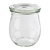 APS Glass Jars with Lids (Pack of 12)