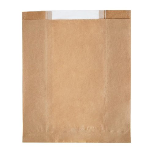 Fiesta Green Fiesta Compostable Food Bags with Glassine Windows (Pack of 1000)