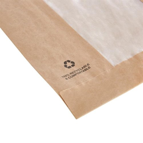 Fiesta Green Fiesta Compostable Food Bags with Glassine Windows (Pack of 1000)