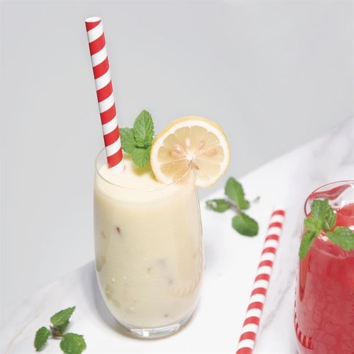 Fiesta Green Fiesta Compostable Individually Wrapped Paper Smoothie Straws Red Stripes (Pack of 250) Fiesta Green Fiesta Compostable Individually Wrapped Paper Smoothie Straws Red Stripes (Pack of 250)