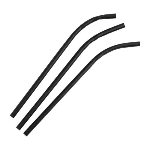 Fiesta Green Fiesta Compostable Bendy Paper Straws Black (Pack of 250) Fiesta Green Fiesta Compostable Bendy Paper Straws Black (Pack of 250)