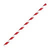 Fiesta Green Fiesta Compostable Bendy Paper Straws Red Stripes (Pack of 250)
