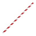 Fiesta Green Fiesta Compostable Bendy Paper Straws Red Stripes (Pack of 250)
