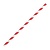 Fiesta Green Fiesta Compostable Bendy Paper Straws Red Stripes (Pack of 250)