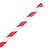 Fiesta Green Fiesta Compostable Bendy Paper Straws Red Stripes (Pack of 250)