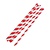 Fiesta Green Fiesta Compostable Bendy Paper Straws Red Stripes (Pack of 250)