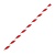 Fiesta Green Fiesta Compostable Bendy Paper Straws Red Stripes (Pack of 250)