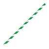 Fiesta Green Kompostowalne słomki papierowe zielono-białe (250 szt.)