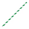 Fiesta Green Fiesta Compostable Bendy Paper Straws Green Stripes (Pack of 250)