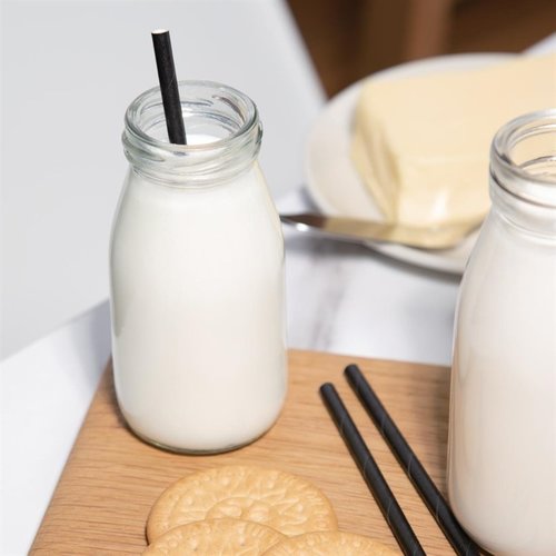 Fiesta Green Fiesta Compostable Individually Wrapped Paper Cocktail Stirrer Straws Black (Pack of 250)