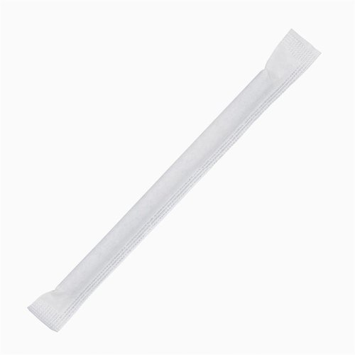 Fiesta Green Fiesta Compostable Individually Wrapped Paper Cocktail Stirrer Straws Black (Pack of 250)
