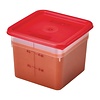 Cambro Camsquare Food Storage Container Lid Red Cambro Camsquare Food Storage Container Lid Red