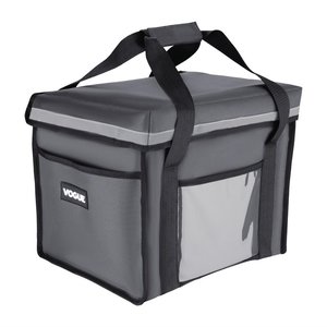 Vogue Insulated Folding Delivery Bag Grey 380x305x380mm Vogue Insulated Folding Delivery Bag Grey 380x305x380mm