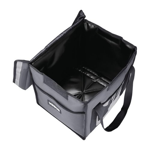 Vogue Insulated Folding Delivery Bag Grey 380x305x380mm Vogue Insulated Folding Delivery Bag Grey 380x305x380mm