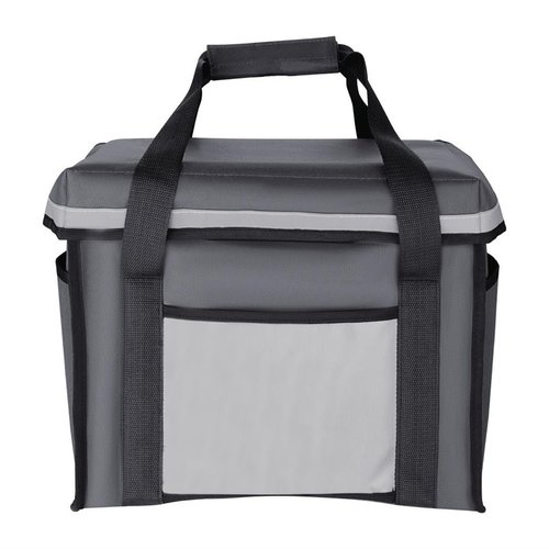 Vogue Insulated Folding Delivery Bag Grey 380x305x380mm Vogue Insulated Folding Delivery Bag Grey 380x305x380mm