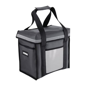 Vogue Insulated Top Loading Delivery Bag Grey 330x230x330mm Vogue Insulated Top Loading Delivery Bag Grey 330x230x330mm
