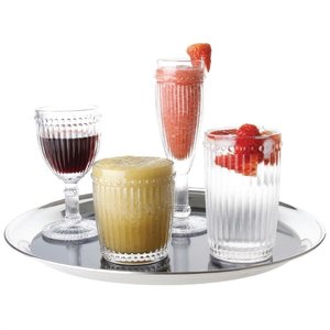 Olympia Baroque Whiskey Glasses Clear 325ml (Pack of 6)