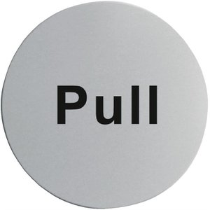 XXLselect Stainless Steel Door Sign - Pull XXLselect Stainless Steel Door Sign - Pull