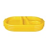 Olympia Kristallon Small Polycarbonate Compartment Food Trays Yellow 322mm