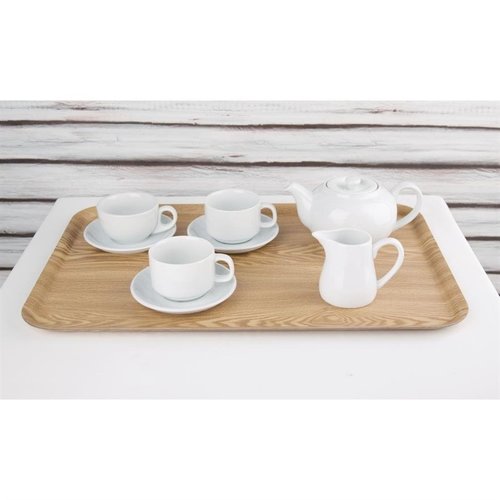 Olympia Taca z forniru 508 x 360mm, brązowa