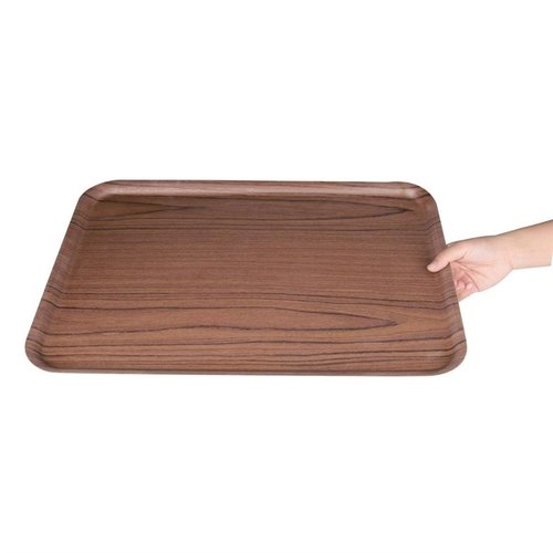 Olympia Veneer Mahogany Tray 508 x 360mm