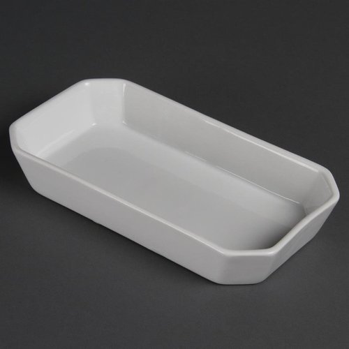 Olympia Whiteware Oblong Hors d'Oeuvre Dishes 235x 122mm (Pack of 6) Olympia Whiteware Oblong Hors d'Oeuvre Dishes 235x 122mm (Pack of 6)