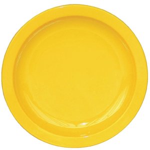 Olympia Kristallon Polycarbonate Plates Yellow 172mm (Pack of 12) Olympia Kristallon Polycarbonate Plates Yellow 172mm (Pack of 12)