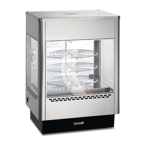 Lincat Nablatowa witryna grzewcza na pizze, 3-poziomowa do 90 °C, z szybą prostą, srebrna Lincat Nablatowa witryna grzewcza na pizze, 3-poziomowa do 90 °C, z szybą prostą, srebrna