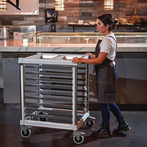 Cambro 2/1 Gastronorm Trolley 18 Pan Capacity Short Cambro 2/1 Gastronorm Trolley 18 Pan Capacity Short