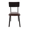 Bolero Metal & PU Side Chair Vintage Mocha (Pack 4)